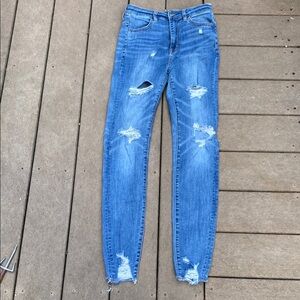 American Eagle Blue Women's Jeans-jegging